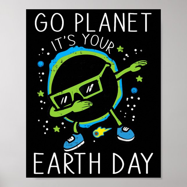 Dab Earth Solar Eclipse Go Planet Its Your Earth D Poster (Front)