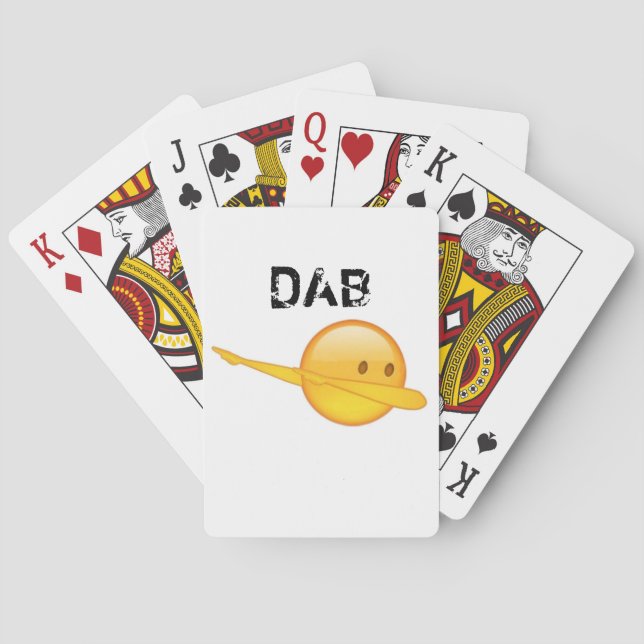 Dab emoji Playing Cards (Back)