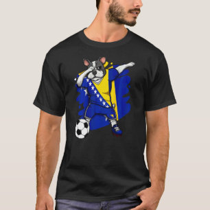 Dab French Bulldog Bosnia Herzegovina Soccer Fans T-Shirt