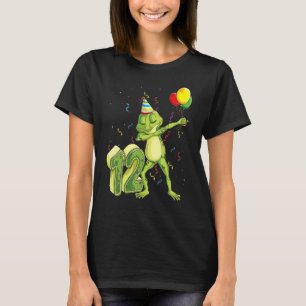 Dab Frog 12th Birthday Twelve 12 Years Old Bday Ki T-Shirt