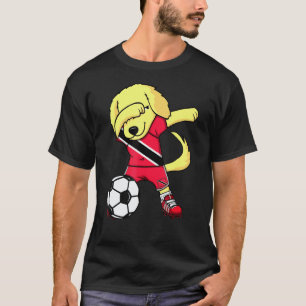 Dab Golden Retriever Trinidad And Tobago Soccer Fa T-Shirt