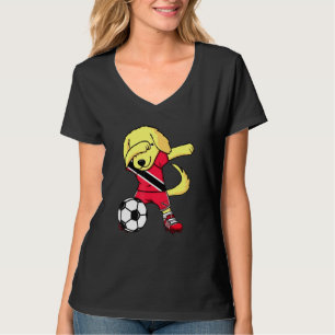 Dab Golden Retriever Trinidad And Tobago Soccer Fa T-Shirt