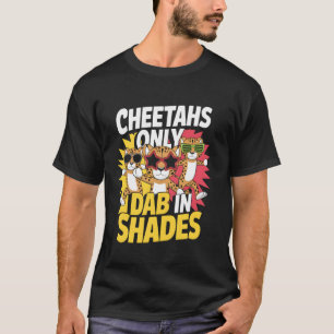 Dab In Shades Cheetah Cool Glasses Animal Fun T-Shirt