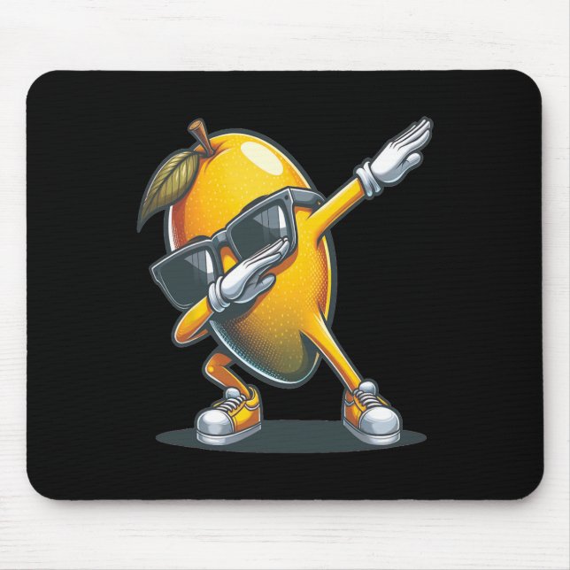 Dab Mango Dancing Dabbing Mango Fruit With Sungles Mouse Mat (Front)
