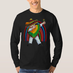 Dab Mexican Man Poncho Sombrero Cinco De Mayo Fies T-Shirt