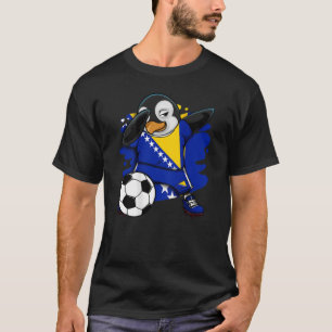 Dab Penguin Bosnia Herzegovina Soccer Fans Jersey T-Shirt