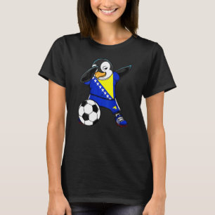 Dab Penguin Bosnia Herzegovina Soccer Fans Jersey T-Shirt