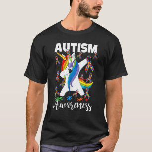 Dab Unicorn Autism Awareness Men Boys Kids T-Shirt