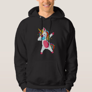 Dab Unicorn  Dabbing Unicorn Mouth Guard Breathing Hoodie
