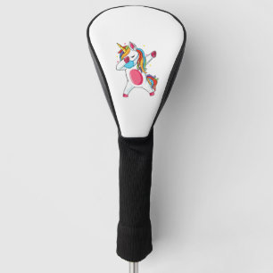 dab unicorn dabbing unicorns sunglasses face mask golf head cover