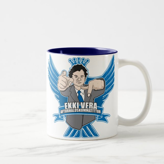 Dabbi Kóngur Two-Tone Coffee Mug (Right)