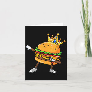 Dabbin King Of Burgers Burger Dab Dancing Men Wome Card