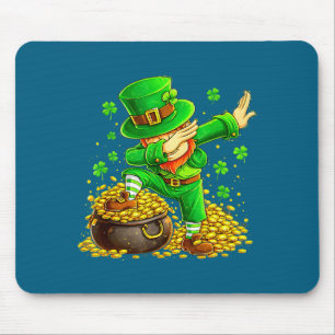 Dabbing 67 Bruh Meme Funny Six Seven Irish St Patr Mouse Mat