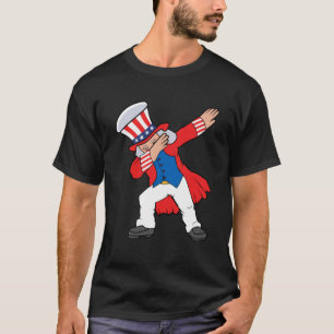 Dabbing Abraham Abe Lincoln Patriotic 4th Of July  T-Shirt