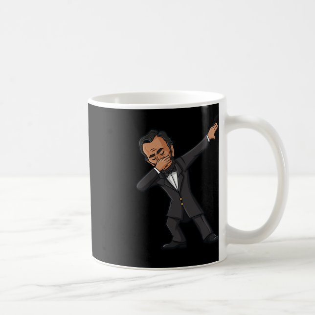 Dabbing Abraham Lincoln 4th of July Abe Dab Boys G Coffee Mug (Right)