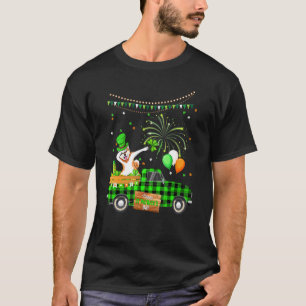 Dabbing Akita Dog Shamrock St Patrick's Day T-Shirt