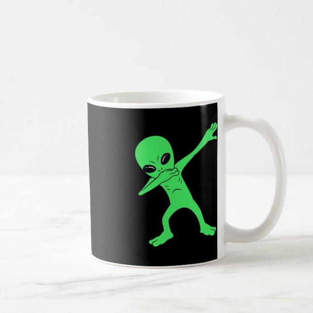 Dabbing Alien Halloween Fun Dab Boys Kids  Coffee Mug (Right)