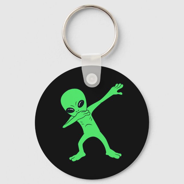 Dabbing Alien Halloween Fun Dab Boys Kids  Key Ring (Front)