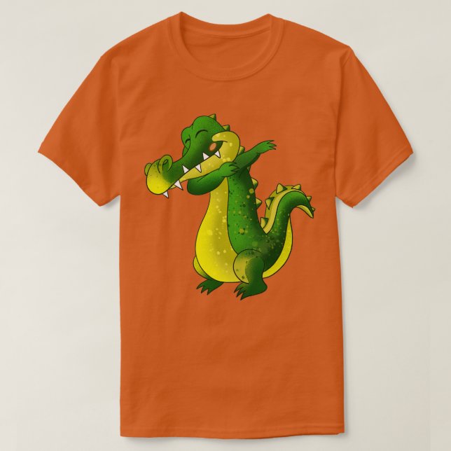 Dabbing Alligator T-Shirt (Design Front)