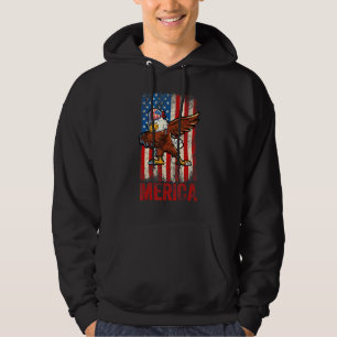 Dabbing American Eagle 4th Of July Boys Men Americ Hoodie