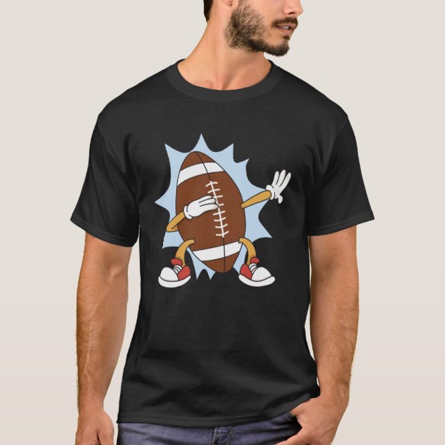 Dabbing American football team sport quarterback p T-Shirt (Front)