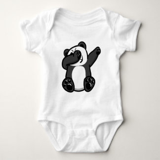Dabbing Animals Panda Baby Bodysuit