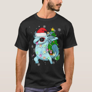 Dabbing Aolotl Cute Christmas Pajamas Funny Kids Y T-Shirt