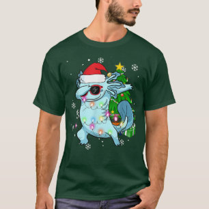 Dabbing Aolotl Cute Christmas Pajamas Funny Kids Y T-Shirt