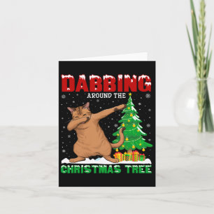Dabbing Around The Christmas Tree A  Card