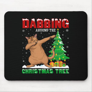 Dabbing Around The Christmas Tree A Mouse Mat