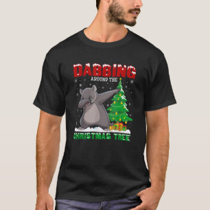 Dabbing Around the Christmas Tree Wombat Xmas Cost T-Shirt