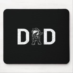 Dabbing Astronaut Daddy Dad Outer Space Planet Fat Mouse Mat