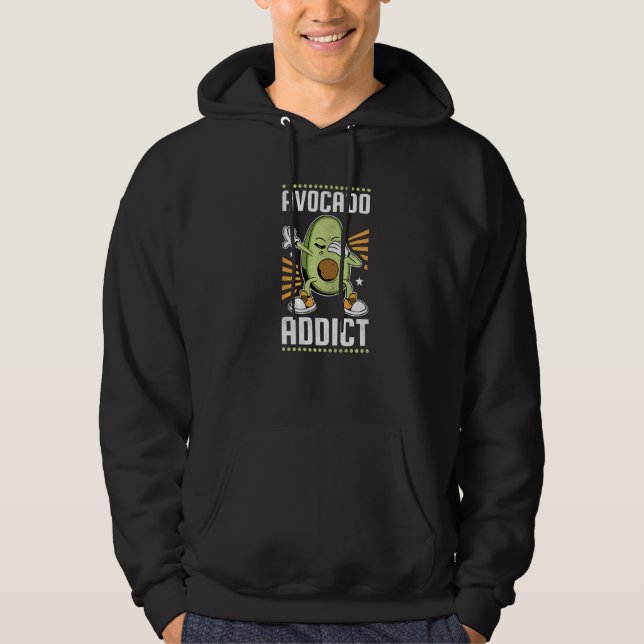 Dabbing Avocado Addict Hoodie (Front)