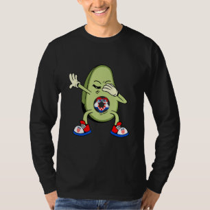 Dabbing Avocado Croatian Football Croatian Pride C T-Shirt
