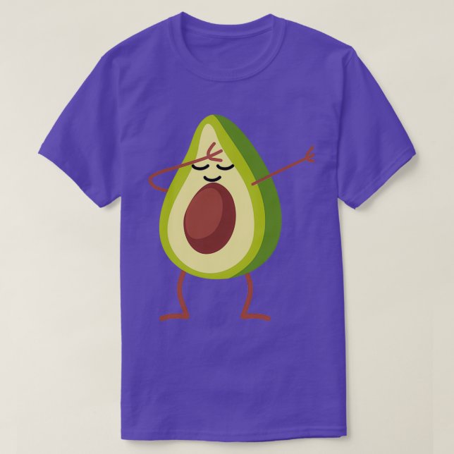 Dabbing Avocado Cute Funny Men Women Kids Gift T-Shirt (Design Front)
