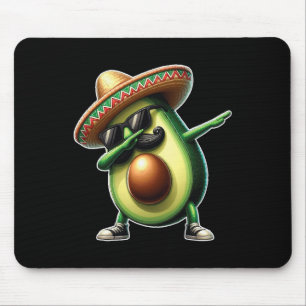 Dabbing Avocado Funny Vegan Food Lover Cinco De Ma Mouse Mat