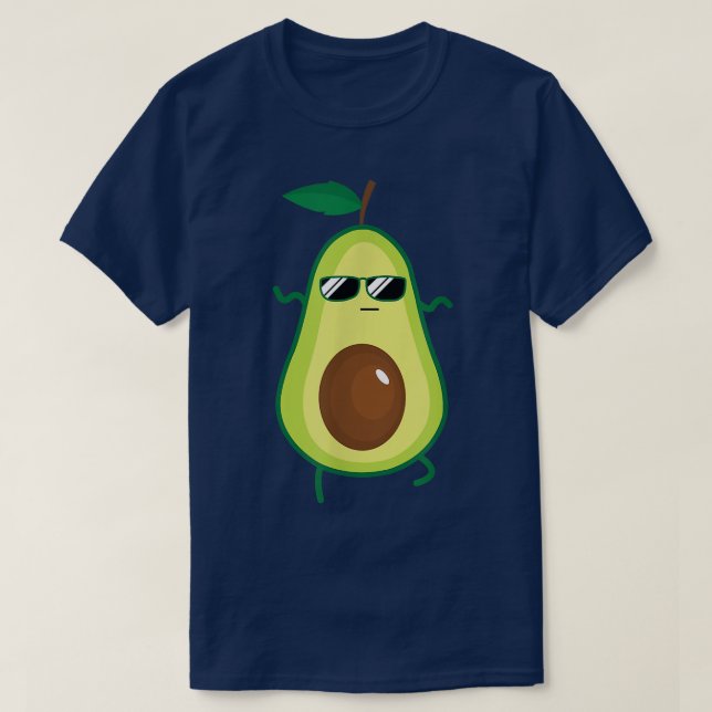 Dabbing Avocado  Funny Vegan Food Lover Tee Kids W (Design Front)