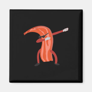 Dabbing Bacon Shirt Cool Dainty Cut Of Pork Gift Magnet