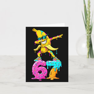 Dabbing Banana 67 Ice Cream Drip Funny Six Seven M Card