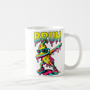 Dabbing Banana Bruh Ice Cream Drip Banana Youth Bo Coffee Mug