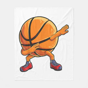 Dabbing Basketball Ball Funny Boys Men Women Sport Fleece Blanket
