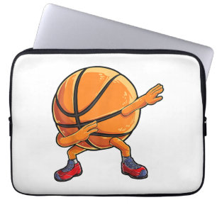 Dabbing Basketball Ball Funny Boys Men Women Sport Laptop Sleeve