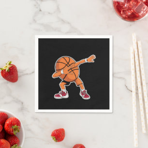 Dabbing Basketball Ball Funny Sports Player  Napkin