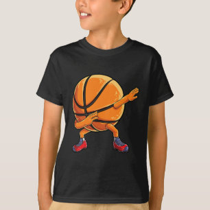 Dabbing Basketball Ball T Kids Boys Dab Dance Gift T-Shirt