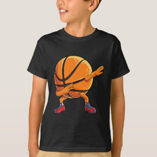 Dabbing Basketball Ball T Kids Boys Dab Dance Gift T-Shirt