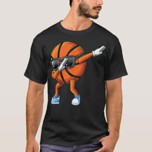 Dabbing basketball sunglasses ball graphic, Funny T-Shirt
