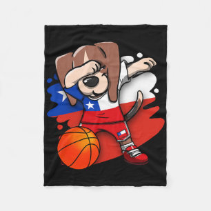 Dabbing Beagle Chile Jersey Chilean Sketll Lovers Fleece Blanket