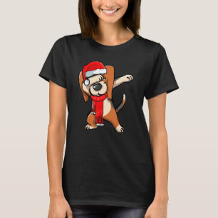 Dabbing Beagle  Christmas Costume Party Cute Xmas T-Shirt