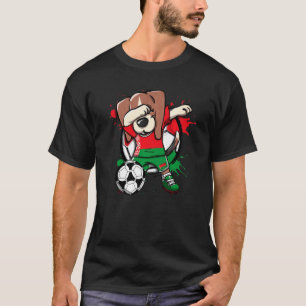 Dabbing Beagle Dog Belarus Soccer Fans Jersey Foot T-Shirt