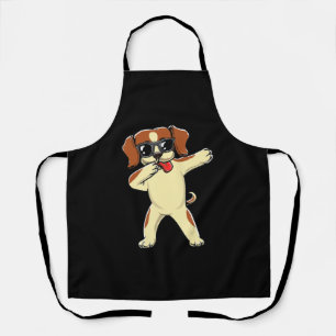 Dabbing Beagle Dog Breed Pet Lover- Funny Dab Gift Apron